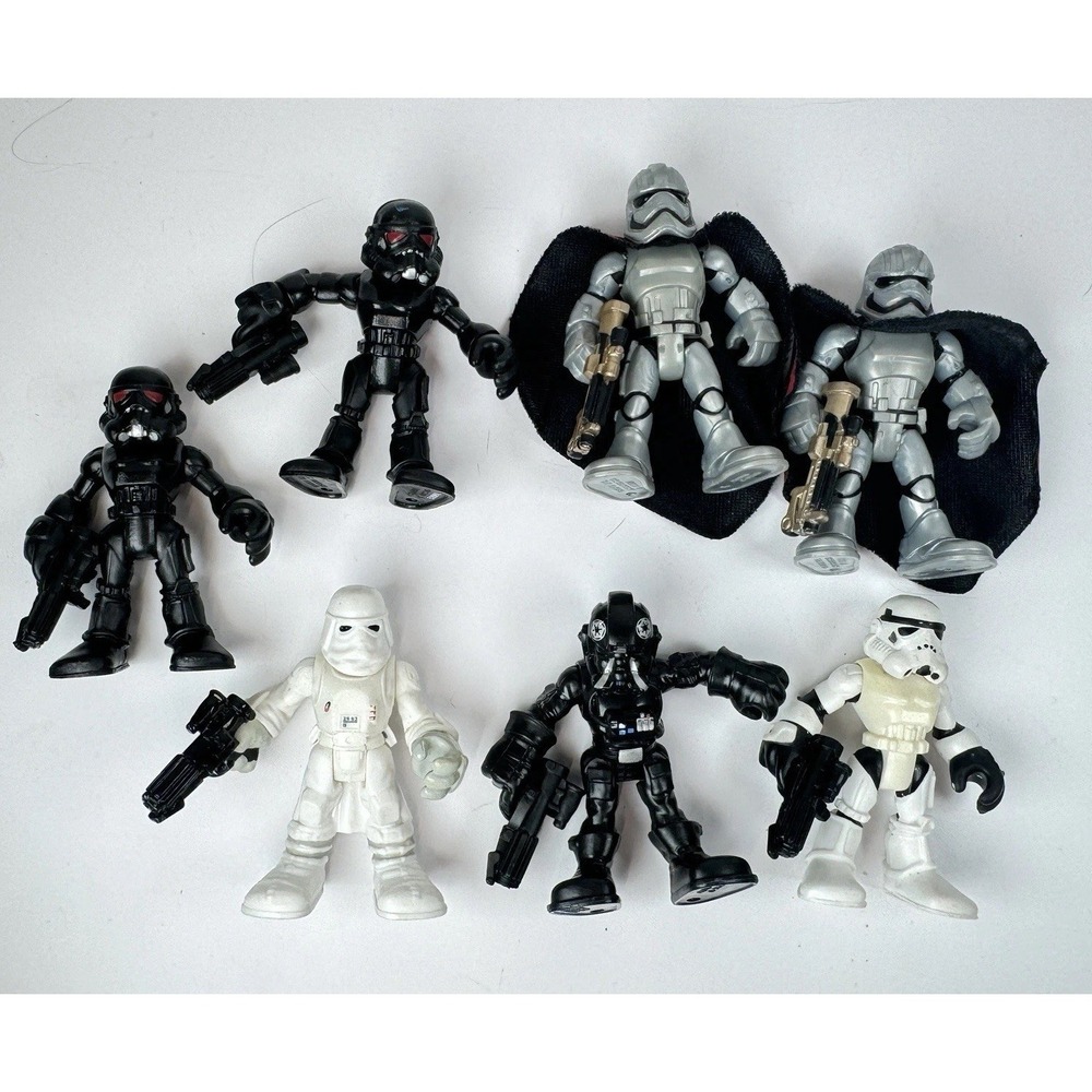 Lot 7 Fisher-Price Imaginext Star Wars Troopers Blasters Capes Hasbro Figures
